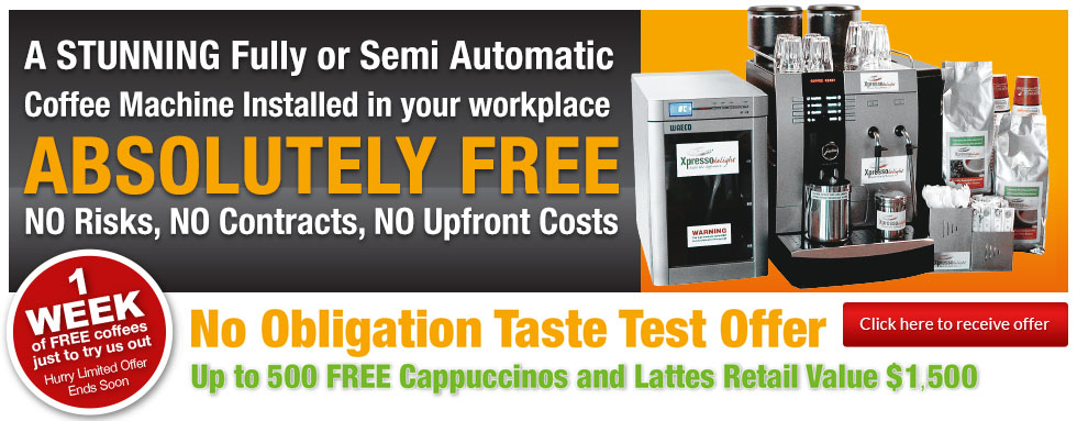 Coffee machine installed in your workplace